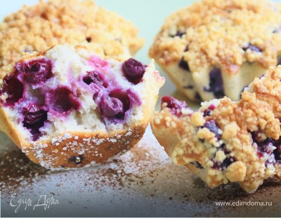 Маффины с черникой