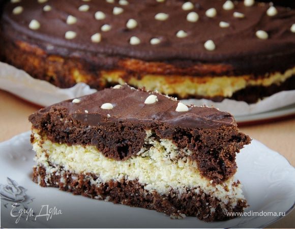 Творожно-кокосовый брауни