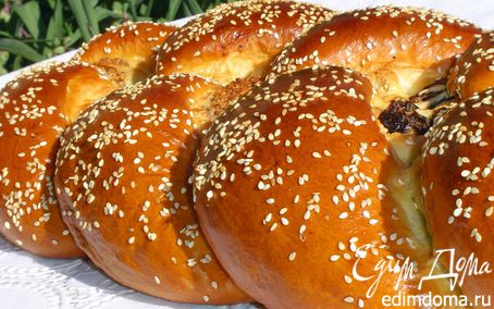 Рецепт Пирог-коса с тремя начинками