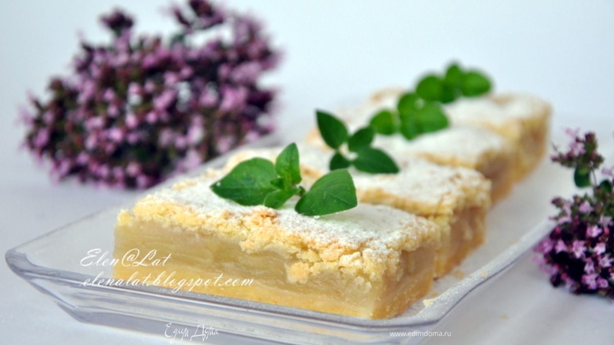 Пирожное "Яблочные полоски"