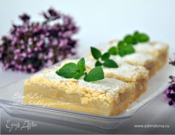 Пирожное "Яблочные полоски"