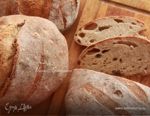 Хлеб с фенхелем на виноградной закваске