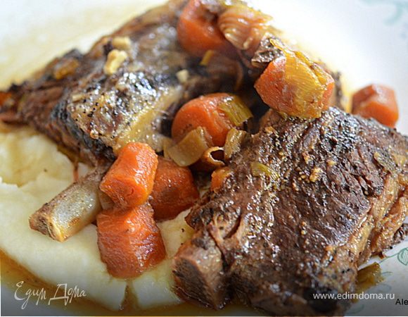 Говяжьи ребра с имбирным соусом