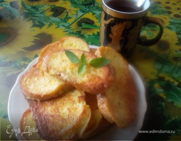 Гренки с картофелем и брынзой