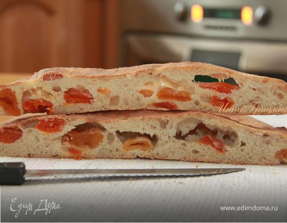 Абрикосовая фокачча с лимончелло Абрикосовая фокачча с лимончелло