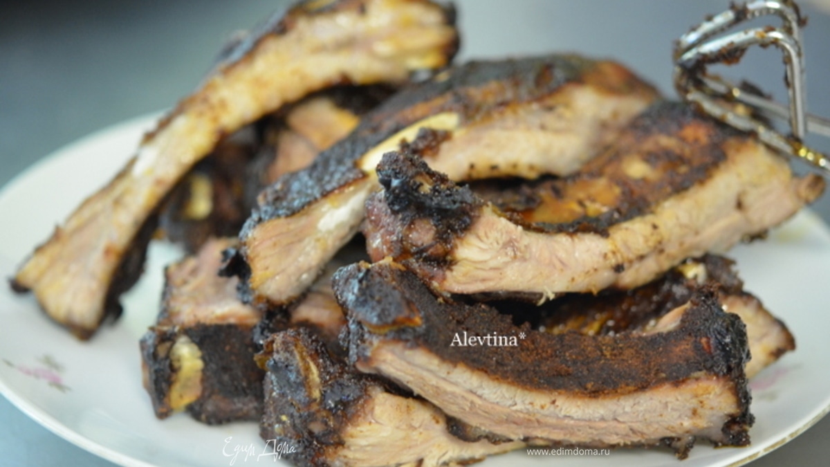 Свиные ребрышки со специями