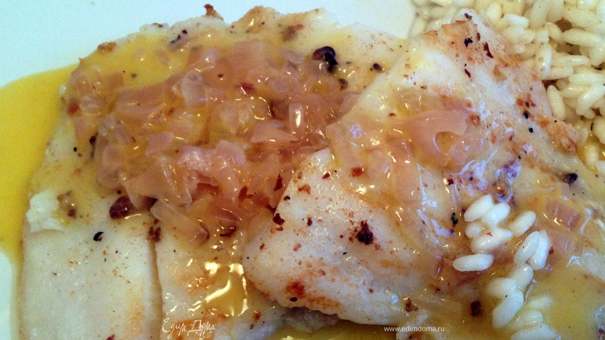 Рыба с соусом из белого масла (Poisson sauce au beurre blanc)