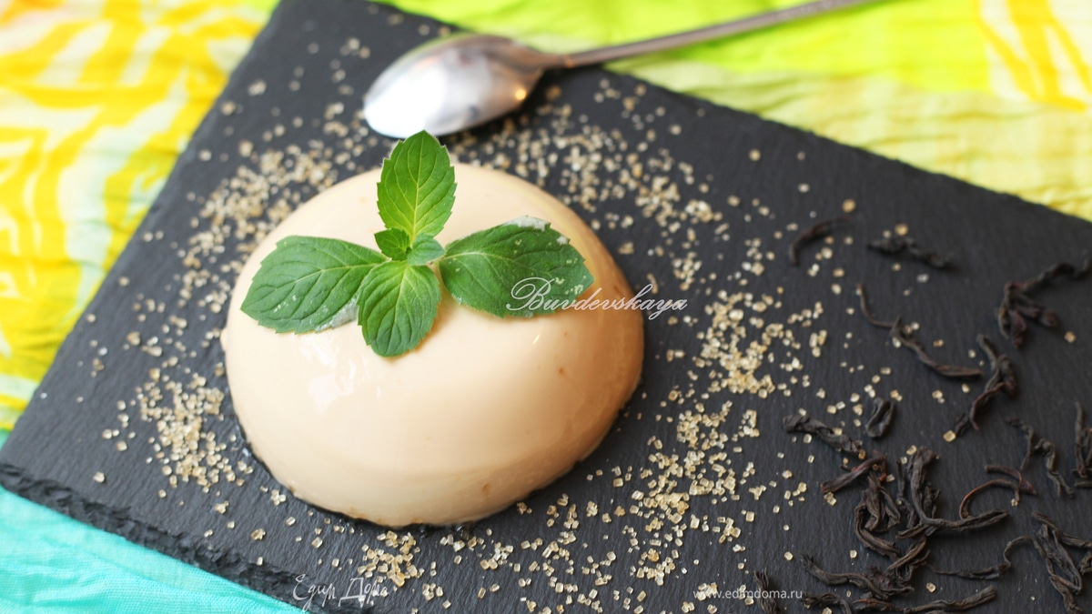 Панна котта с чаем Эрл Грей на топленом молоке