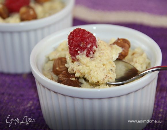 Лимонно-медовый мусс с фундуком