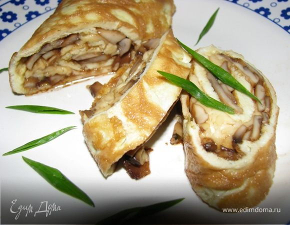 Омлет с шампиньонами