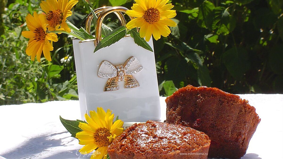 Шоколадно-малиновые маффины