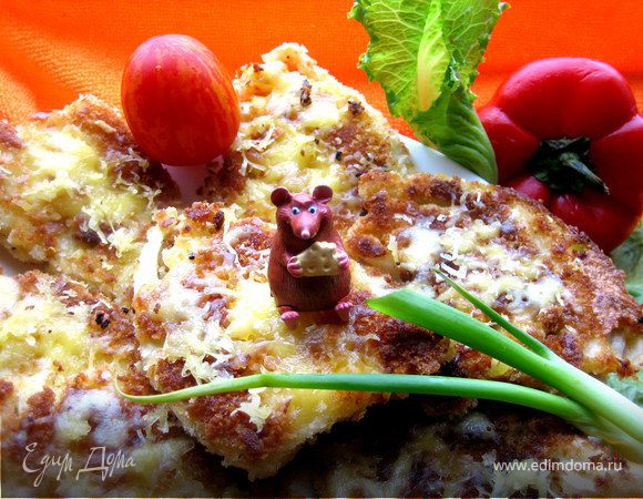 Капустные "стейки" под сыром Джюгас Капустные "стейки" под сыром Джюгас