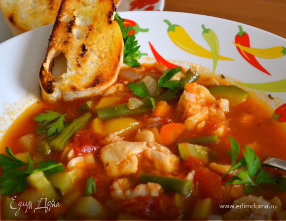 Овощной чаудер с треской Овощной чаудер с треской