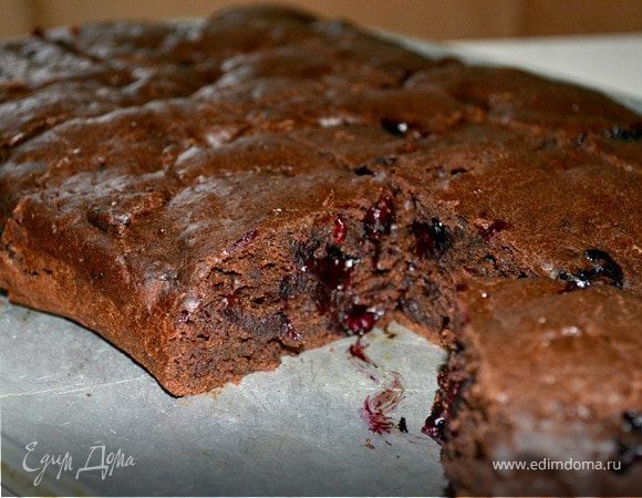 Постные брауни с черной смородиной Постные брауни с черной смородиной