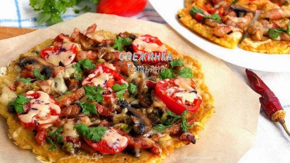 Картофельная пицца на сковороде