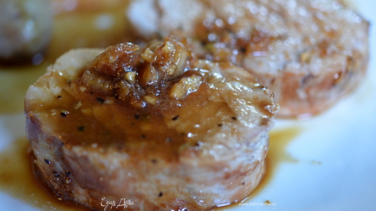 Свинина с глазурью из лайма