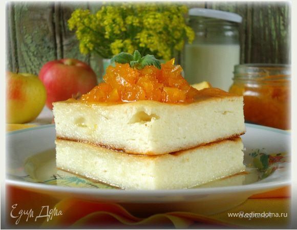 Творожная запеканка с тыквой в сиропе