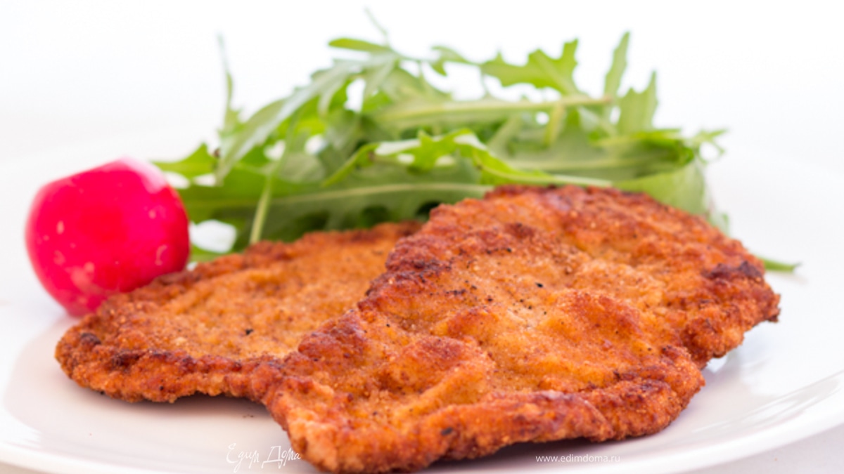 "Быстрый" шницель в тройной панировке