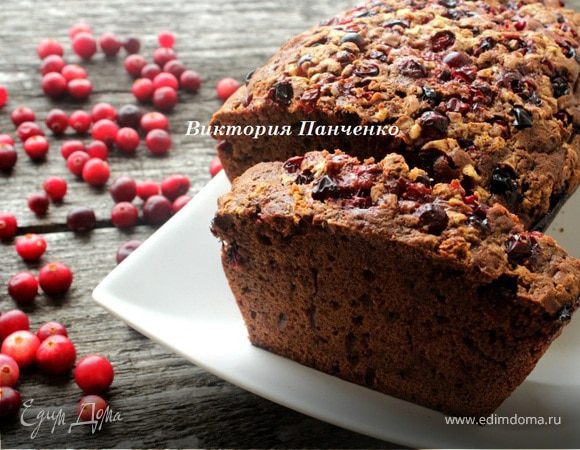 Шоколадный кекс с клюквой Шоколадный кекс с клюквой