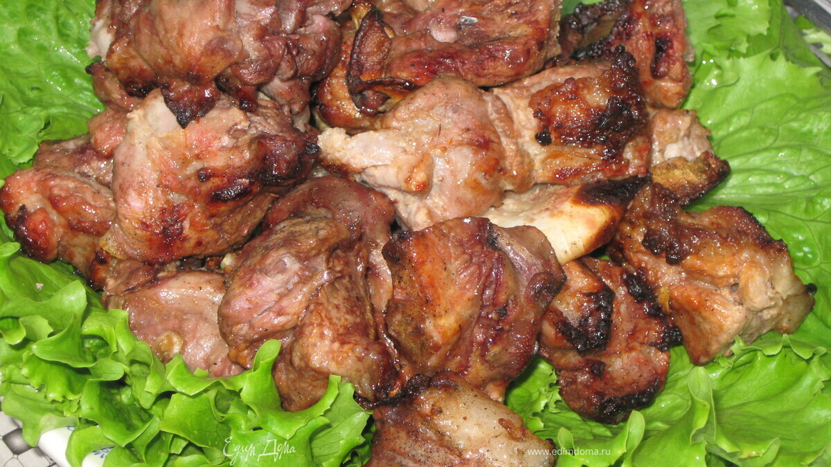 Шашлык в красном вине