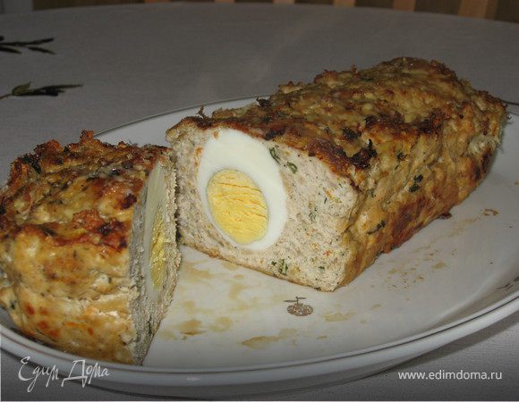 Мясная запеканка с куриным яйцом