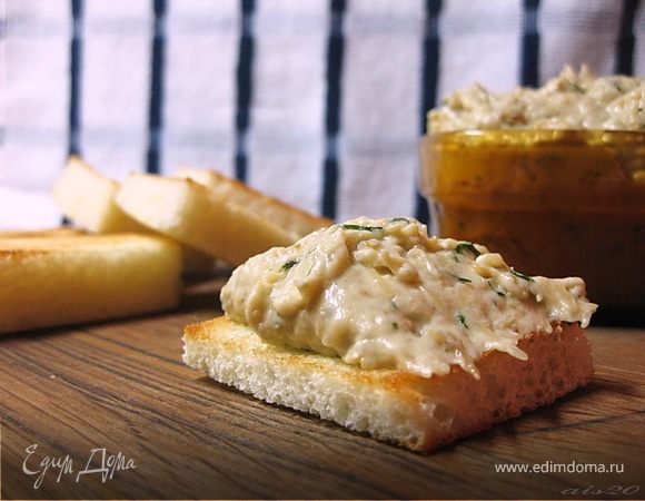 Баклажановый дип с сыром 