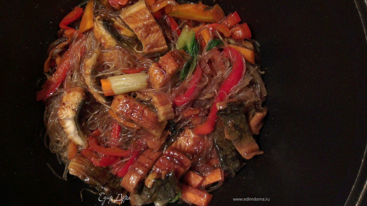 Лапша с угрем