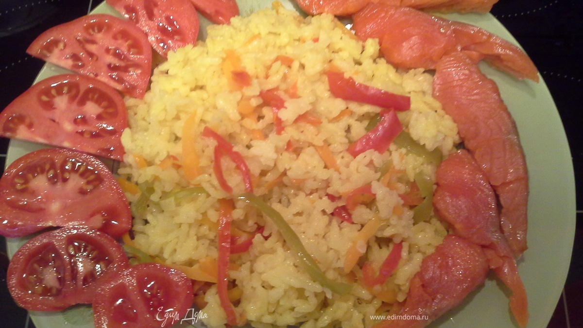 "Быстрый" рис с овощами