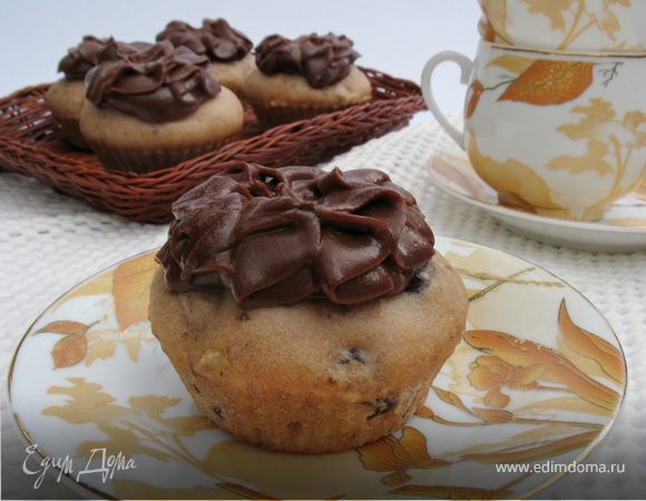 Кексы с шоколадным кремом Кексы с шоколадным кремом