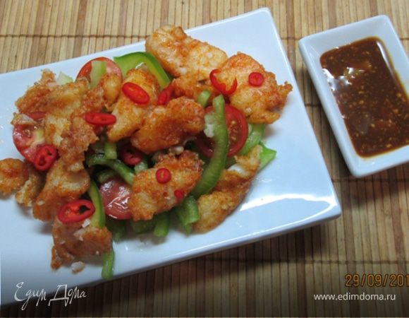 Треска в китайском стиле