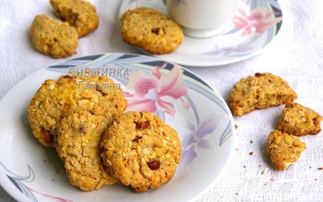 Рецепт Кукурузное печенье с миндалем, фундуком и ароматом ванили