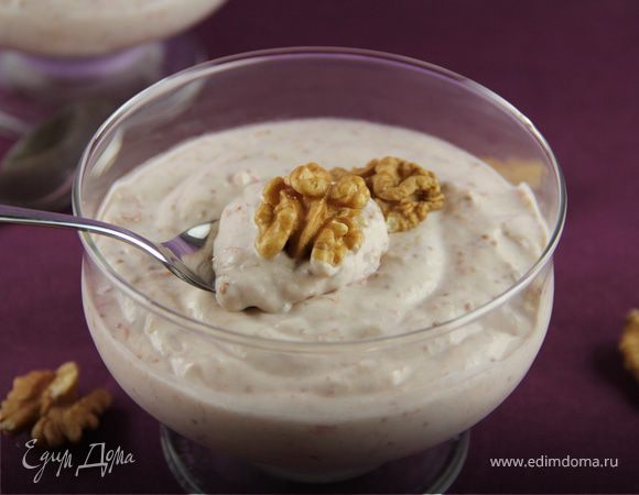 Нежный мусс-крем с инжиром и грецкими орехами Нежный мусс-крем с инжиром и грецкими орехами