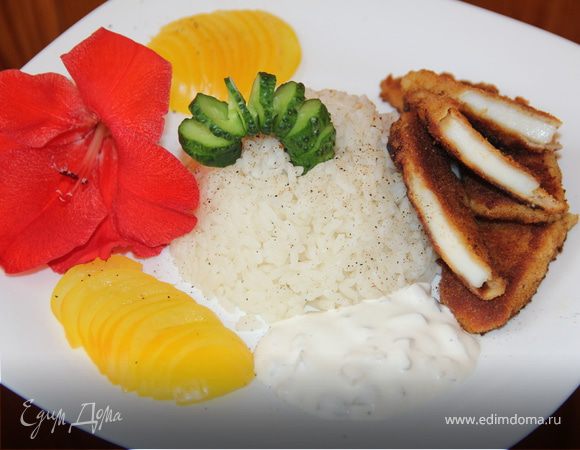 Филе гигантского кальмара в панировке