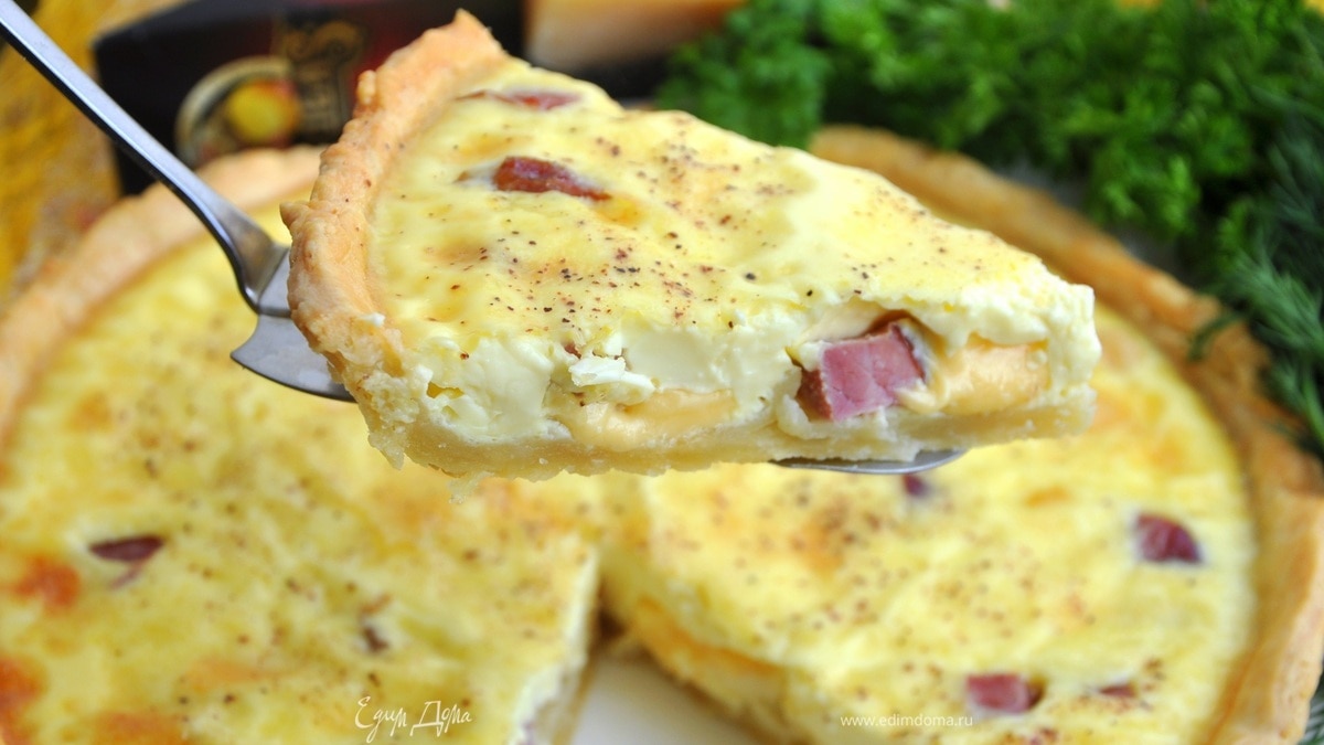 Киш "Лорен" с сыром Джюгас