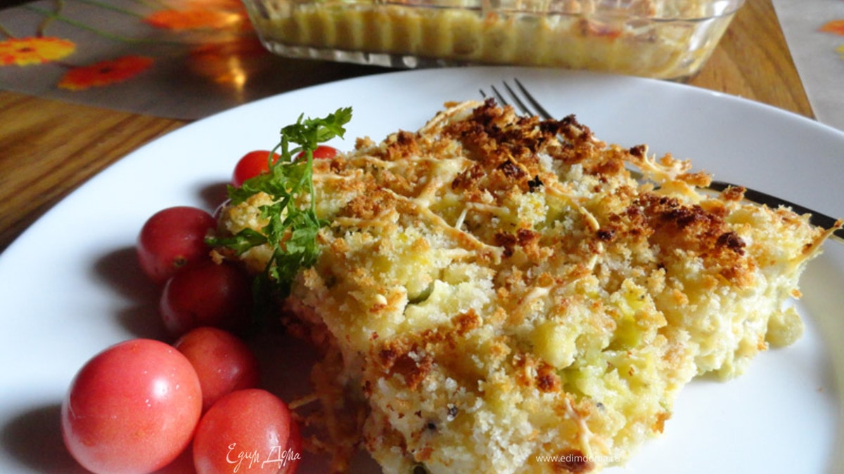 Цветная капуста под молочным соусом