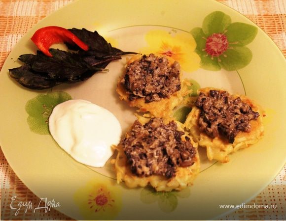 Драники с грибочками