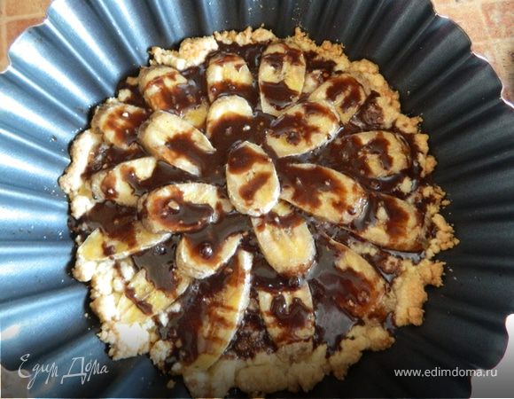 Быстрый бананово-шоколадный тортик