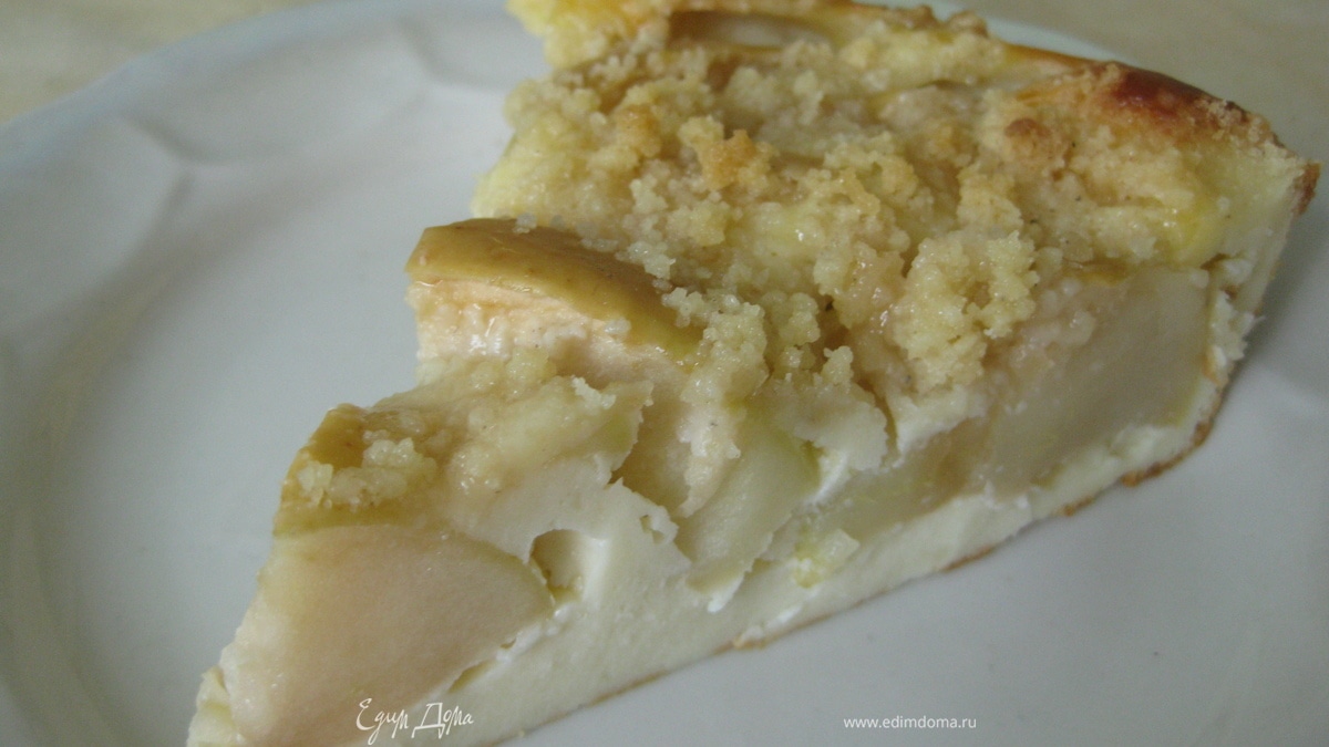 Яблочный пирог с карамельной крошкой  