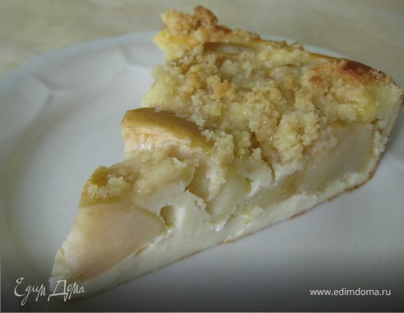 Яблочный пирог с карамельной крошкой  