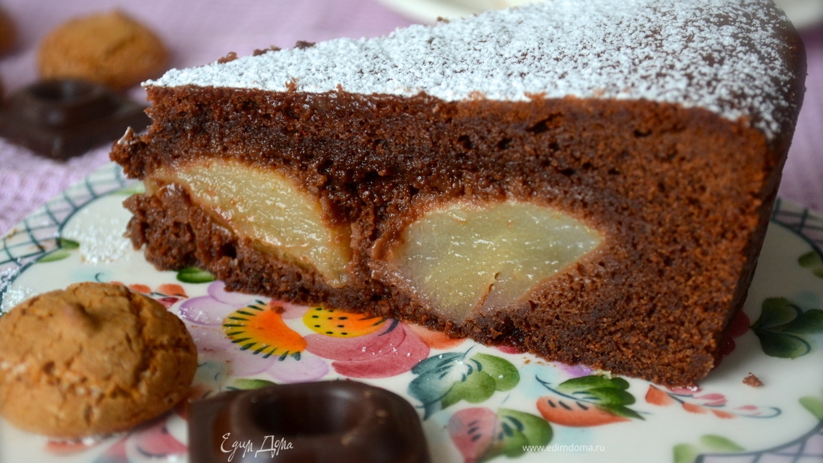 Шоколадно-грушевый пирог (TORTA DI PERE E CIOCCOLATO)