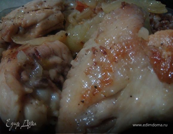 Томленая курочка в луковом маринаде
