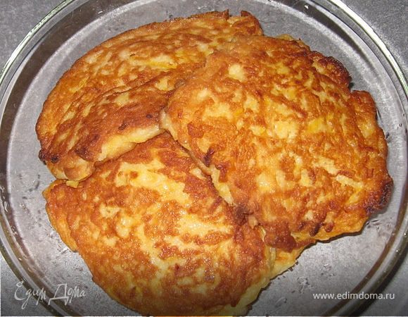 Оладьи из тыквы и яблок Оладьи из тыквы и яблок