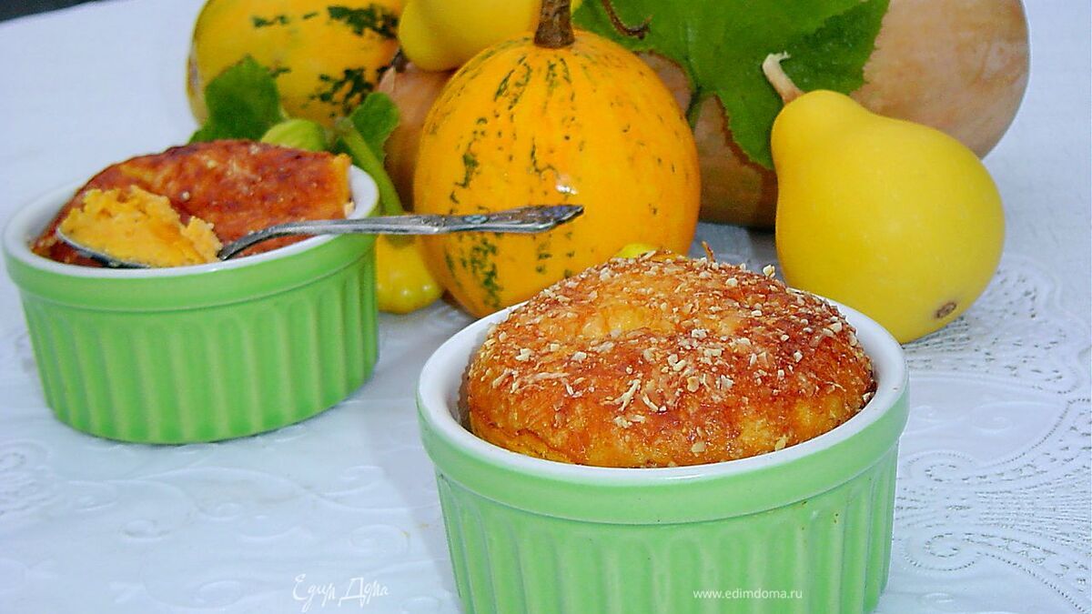 Тыквенная запеканка с миндалем (Uova zuccate)