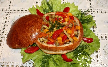 Рецепт Фокачча с овощным миксом