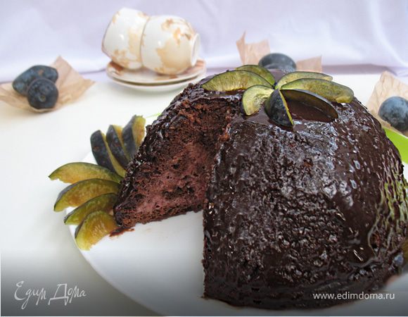 Цукотто со сливовым баварезе 