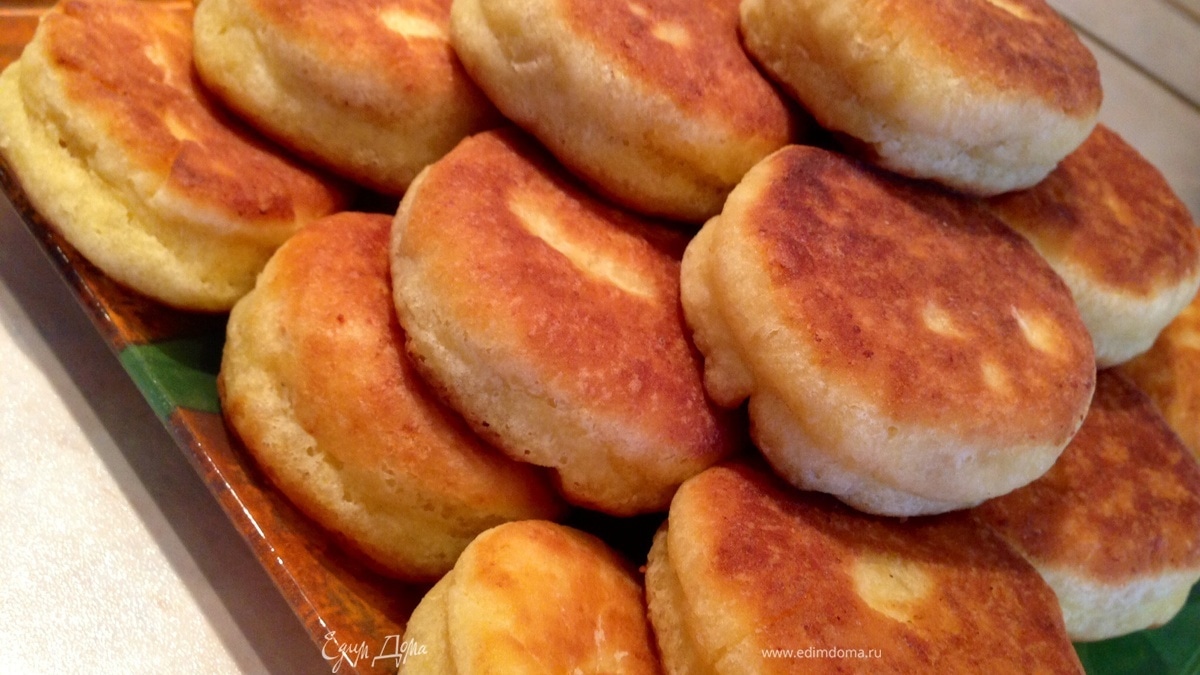 Творожные шайбы с горохом