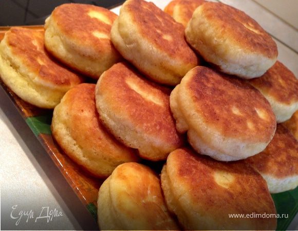 Творожные шайбы с горохом