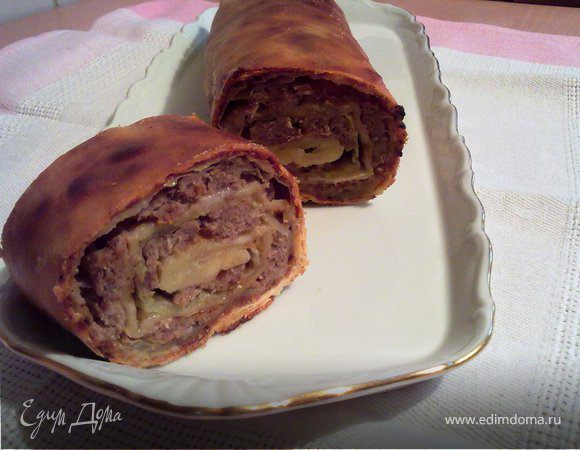 Рулет с капустой и мясом Рулет с капустой и мясом
