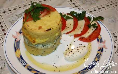 Рецепт Картофельно-сырная лазанья