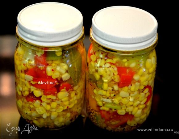 Маринованная кукуруза со сладким перцем Маринованная кукуруза со сладким перцем
